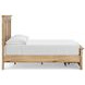 Allihauser Tan Full Panel Bed with Storage Footboard