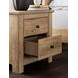 Allihauser Tan 2 Drawer Nightstand with USB Charging