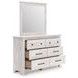 Allihauser Whitewash Dresser and Mirror