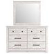 Allihauser Whitewash Dresser and Mirror