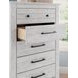 Allihauser Whitewash 5 Drawer Chest