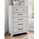Allihauser Whitewash 5 Drawer Chest
