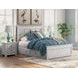 Allihauser Whitewash Queen Panel Bed with 2 Side Drawer Storage
