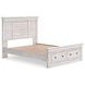 Allihauser Whitewash Queen Panel Bed with Storage Footboard