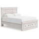Allihauser Whitewash Queen Panel Bed with Storage Footboard