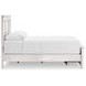 Allihauser Whitewash Queen Panel Bed with Storage Footboard