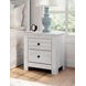 Allihauser Whitewash 2 Drawer Nightstand with USB Charging