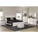 Gerridan White and Gray 6 Drawer Dresser with Rectangular Mirror