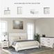 Gerridan White And Gray King Panel Bed