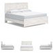 Gerridan White And Gray King Panel Bed
