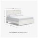 Gerridan White And Gray King Panel Bed
