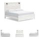 Gerridan White King Panel Bed