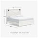 Gerridan White King Panel Bed