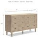 Cielden Tan 6 Drawer Dresser