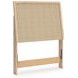 Cielden Brown and Beige Twin Panel Headboard
