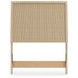 Cielden Brown and Beige Twin Panel Headboard