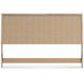 Cielden Brown and Beige King Panel Headboard