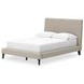 Cielden Soft Gray Full Upholstered Panel Bed