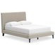 Cielden Soft Gray Full Upholstered Panel Bed