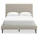 Cielden Soft Gray Full Upholstered Panel Bed