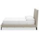 Cielden Soft Gray Full Upholstered Panel Bed