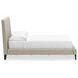 Cielden Soft Gray Full Upholstered Panel Bed