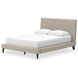 Cielden Soft Gray Queen Upholstered Panel Bed