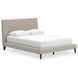 Cielden Soft Gray Queen Upholstered Panel Bed