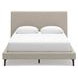Cielden Soft Gray Queen Upholstered Panel Bed