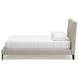 Cielden Soft Gray Queen Upholstered Panel Bed