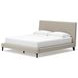 Cielden Soft Gray King Upholstered Panel Bed