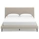Cielden Soft Gray King Upholstered Panel Bed