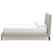 Cielden Soft Gray King Upholstered Panel Bed