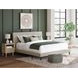 Cielden Soft Gray King Upholstered Panel Bed