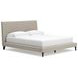 Cielden Soft Gray California King Upholstered Panel Bed