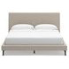 Cielden Soft Gray California King Upholstered Panel Bed