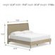 Cielden Tan King Panel Bed