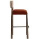 Baymont Meg Rust and Terri Nutmeg Upholstered Barstool