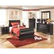 Huey Vineyard Black 6 Drawer Dresser and Rectangular Mirror