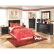 Huey Vineyard Black 6 Drawer Dresser and Rectangular Mirror