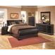 Huey Vineyard Black 6 Drawer Dresser and Rectangular Mirror