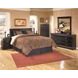 Huey Vineyard Black 6 Drawer Dresser and Rectangular Mirror