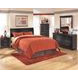 Huey Vineyard Black 6 Drawer Dresser and Rectangular Mirror
