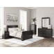 Huey Vineyard Black 6 Drawer Dresser and Rectangular Mirror