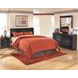 Huey Vineyard Black 6 Drawer Dresser and Rectangular Mirror
