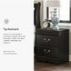 Huey Vineyard Black Nightstand