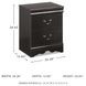 Huey Vineyard Black Nightstand