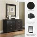 Huey Vineyard Black 6 Drawer Dresser and Rectangular Mirror