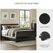 Huey Vineyard Black Queen Sleigh Bed