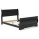 Huey Vineyard Black Queen Sleigh Bed